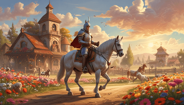 Bedtime stories for kids The Knight's Compassionate Quest: A Tale of Kindness and Courage short stories header